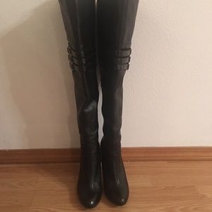 Calvin Klein Over-the knee black boots.